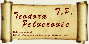 Teodora Pelverović vizit kartica